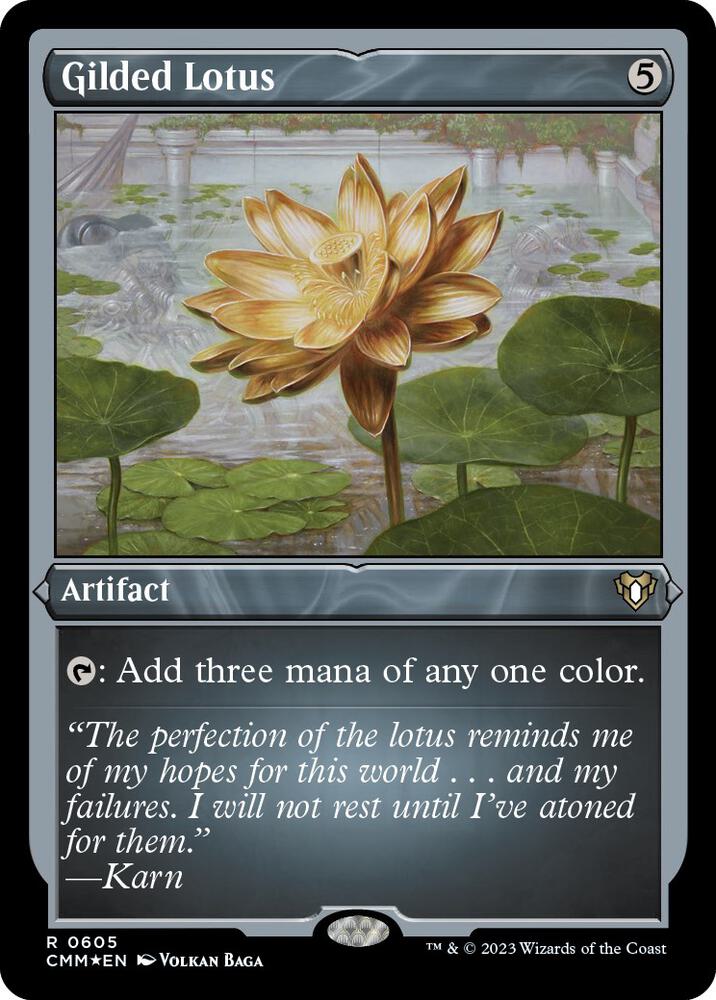 Gilded Lotus (Foil Etched) [Commander Masters] 605