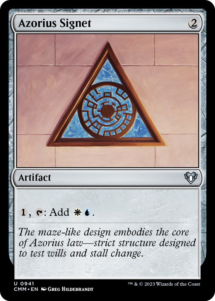 Azorius Signet [Commander Masters] 941