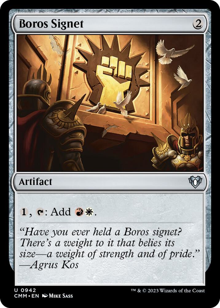 Boros Signet [Commander Masters] 942
