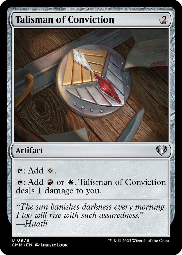 Talisman of Conviction [Commander Masters] 978
