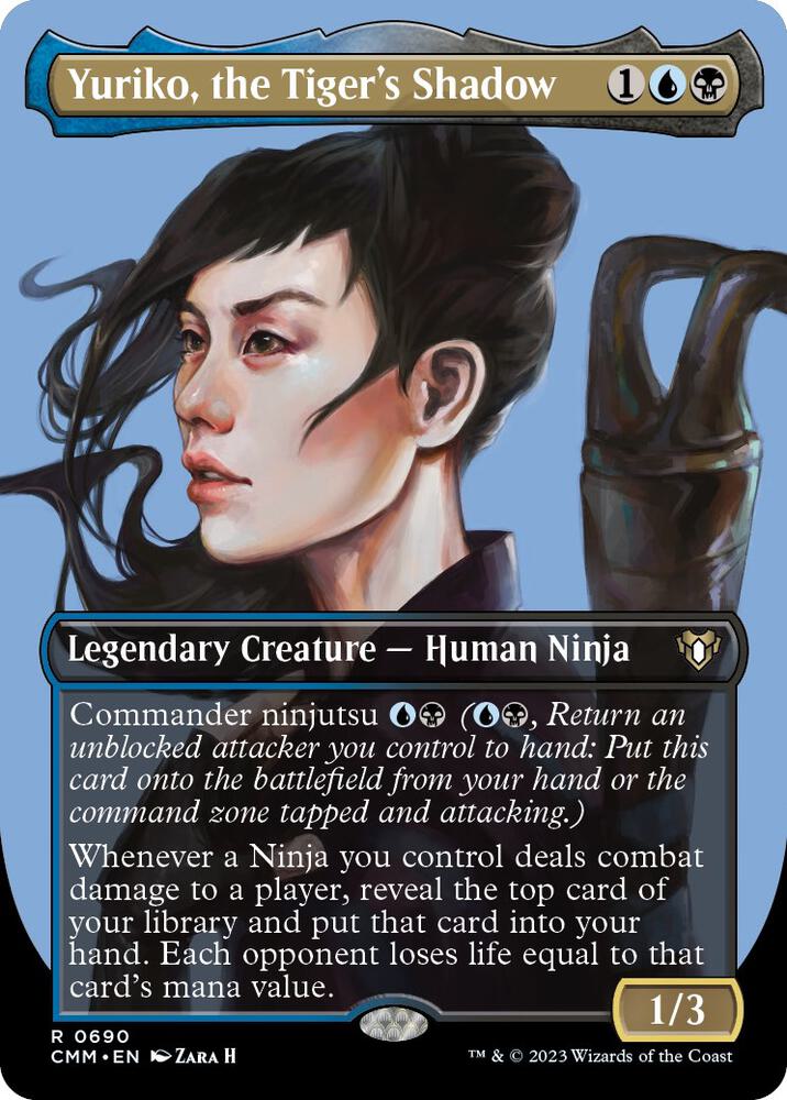 Yuriko, the Tiger's Shadow (Borderless) [Commander Masters] 690