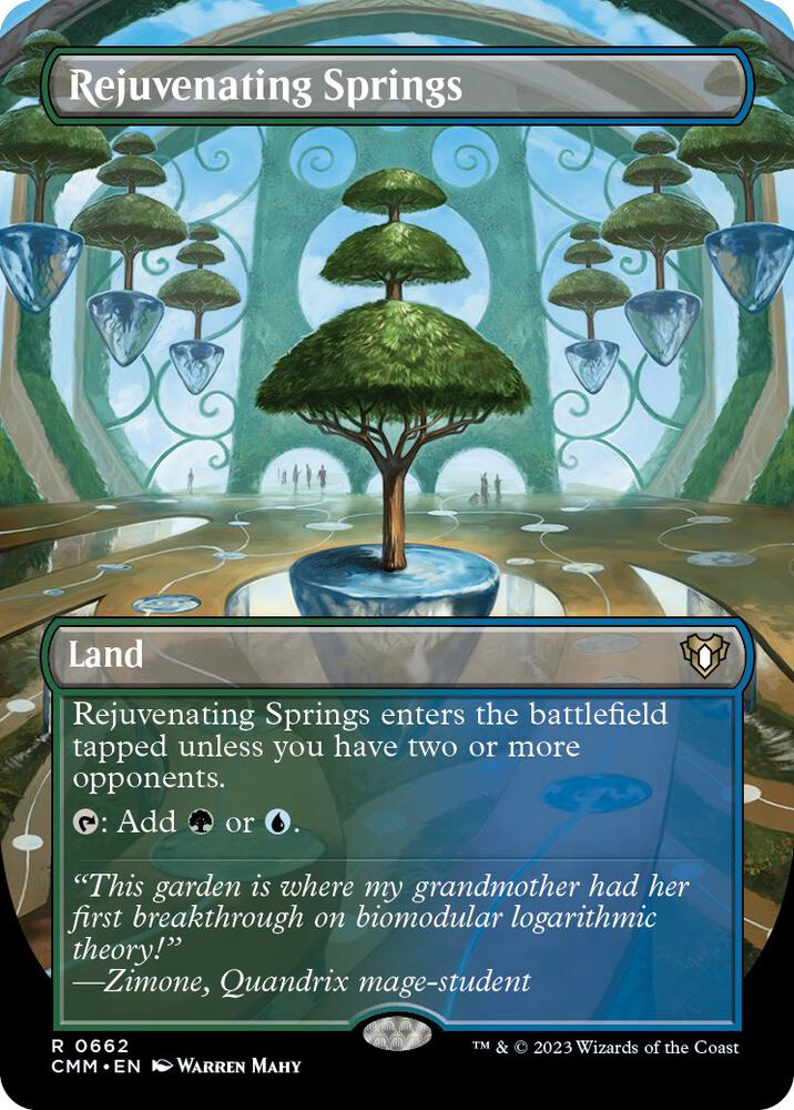 Rejuvenating Springs (Borderless) [Commander Masters] 662