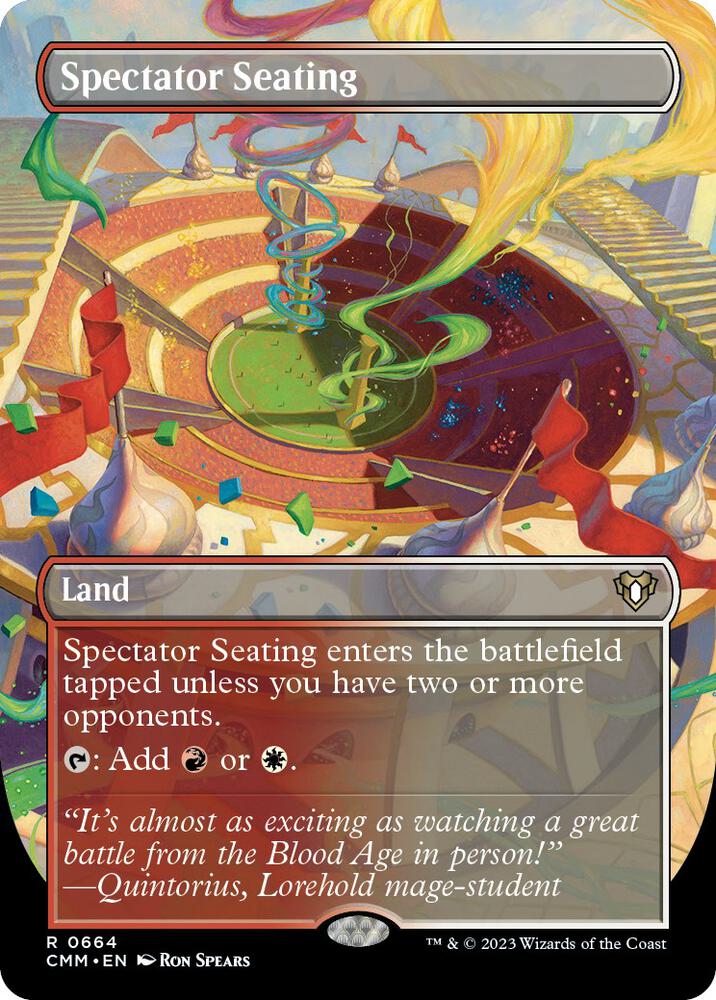 Spectator Seating (Borderless) [Commander Masters] 664
