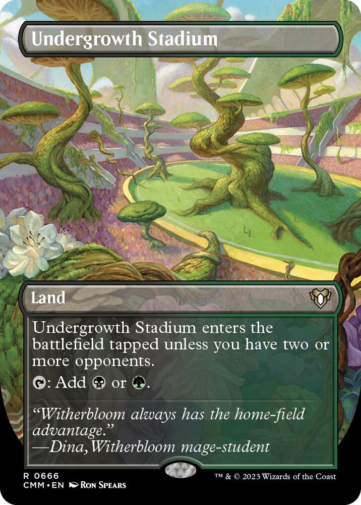 Undergrowth Stadium (Borderless) [Commander Masters] 666
