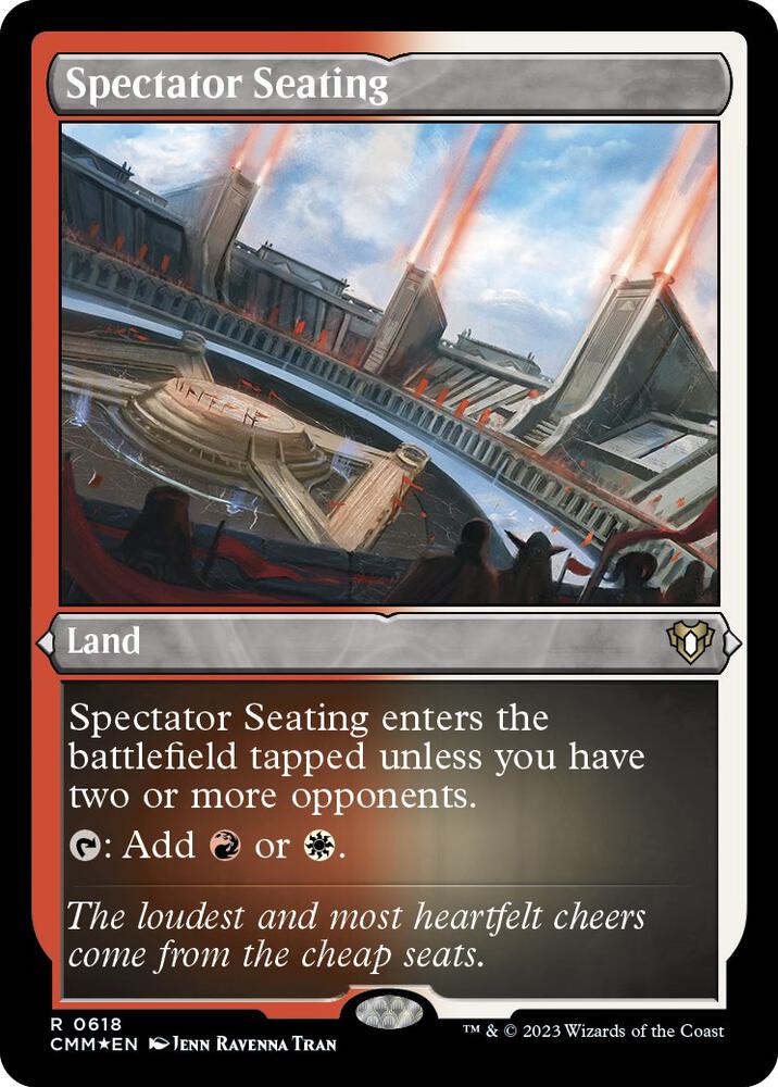 Spectator Seating (Foil Etched) [Commander Masters] 618