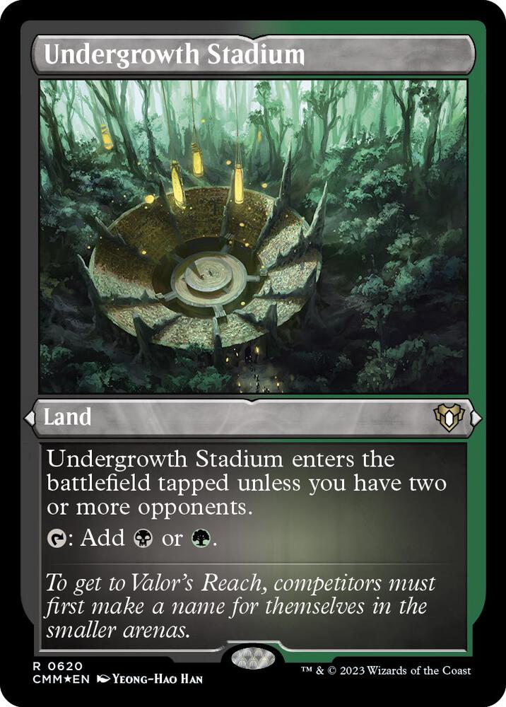 Undergrowth Stadium (Foil Etched) [Commander Masters] 620