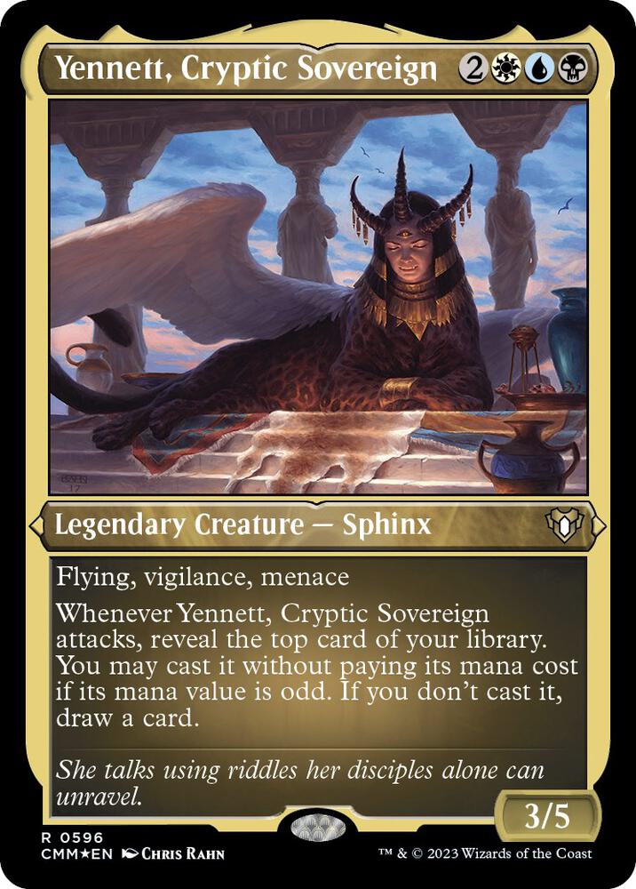 Yennett, Cryptic Sovereign (Foil Etched) [Commander Masters] 596