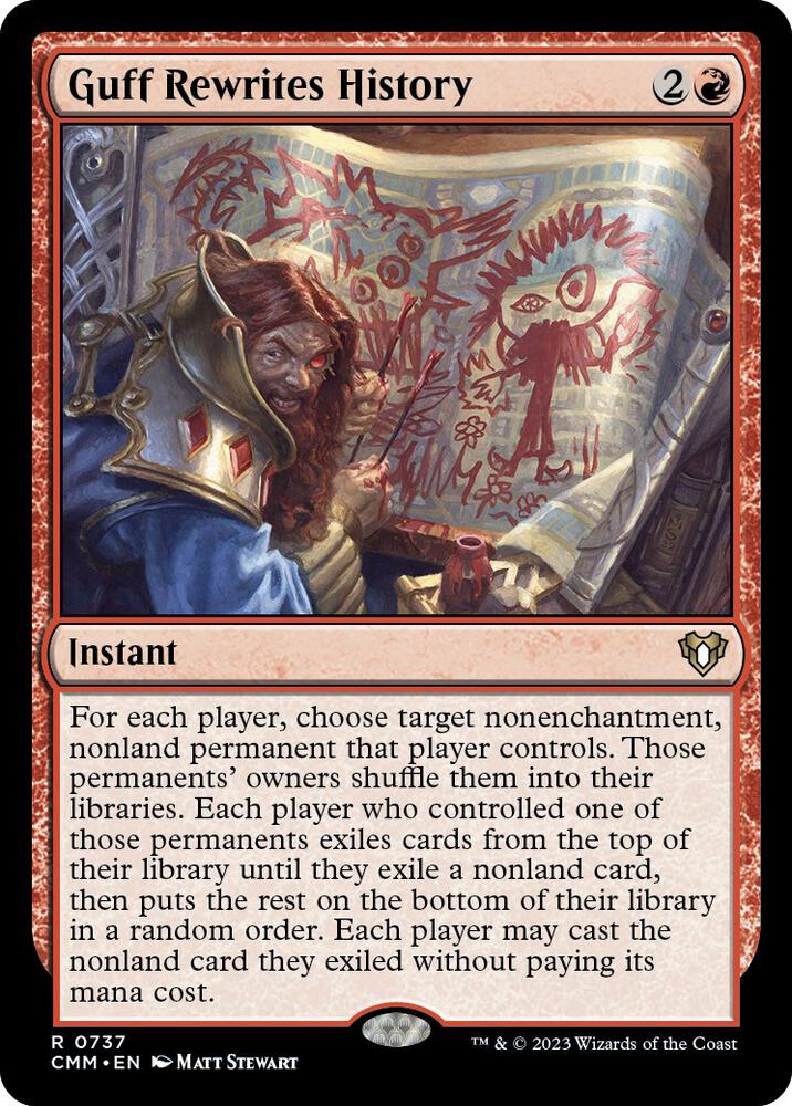 Guff Rewrites History [Commander Masters] 737