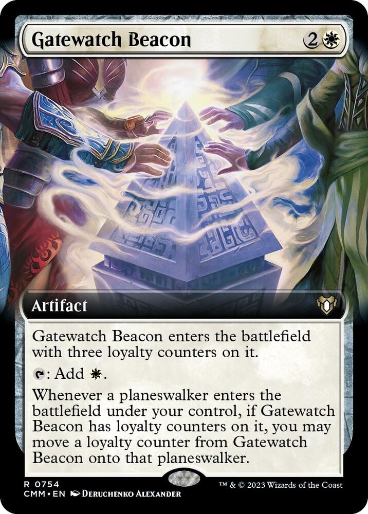 Gatewatch Beacon (Extended Art) [Commander Masters] 754