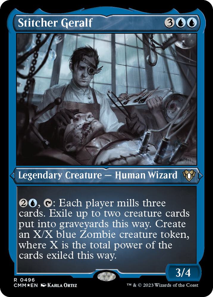 Stitcher Geralf (Foil Etched) [Commander Masters] 496
