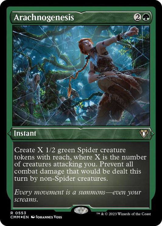 Arachnogenesis (Foil Etched) [Commander Masters] 553