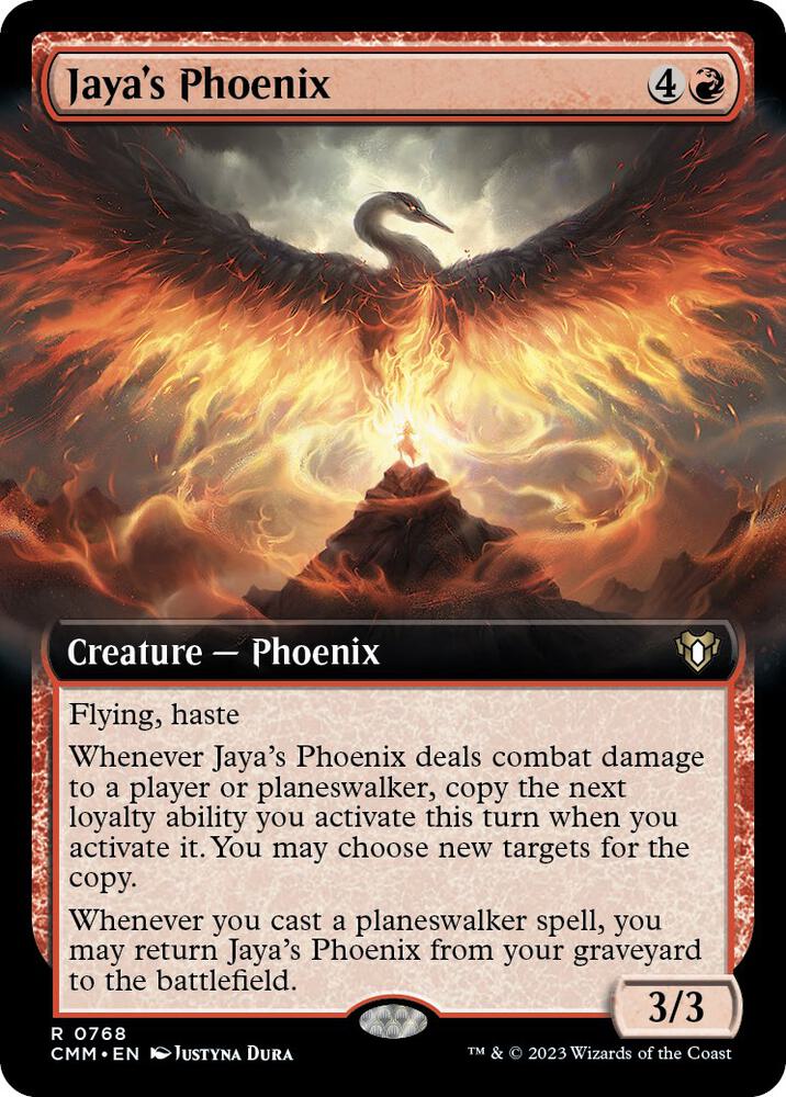 Jaya's Phoenix (Extended Art) [Commander Masters] 768
