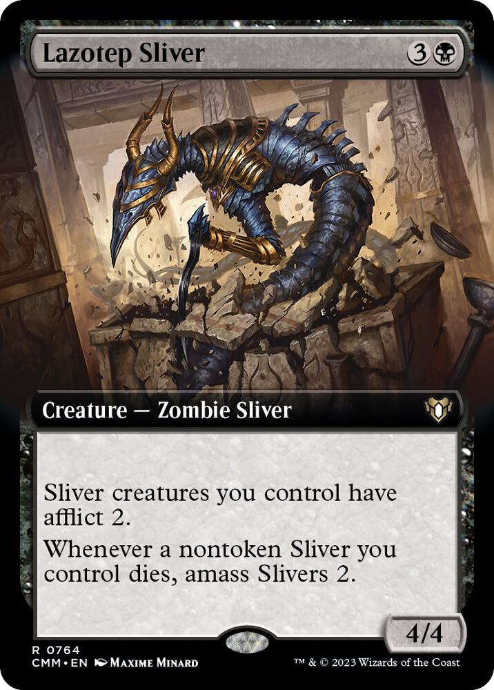 Lazotep Sliver (Extended Art) [Commander Masters] 764