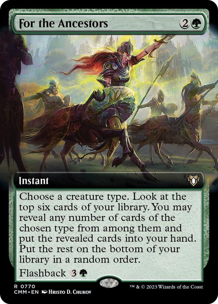 For the Ancestors (Extended Art) [Commander Masters] 770