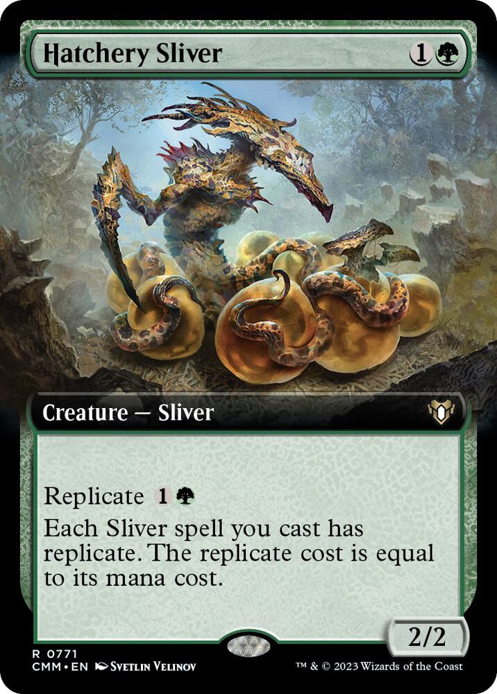Hatchery Sliver (Extended Art) [Commander Masters] 771