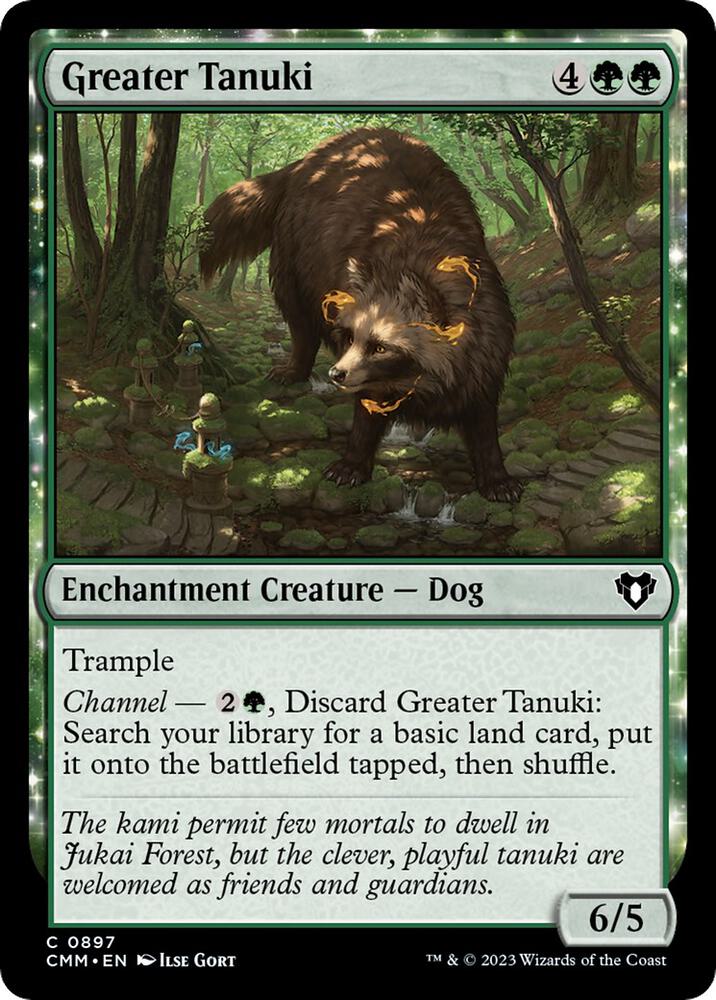 Greater Tanuki [Commander Masters] 897