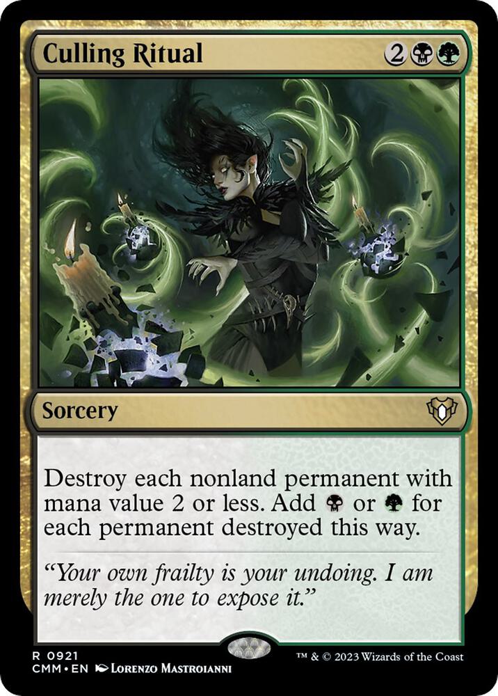 Culling Ritual [Commander Masters] 921