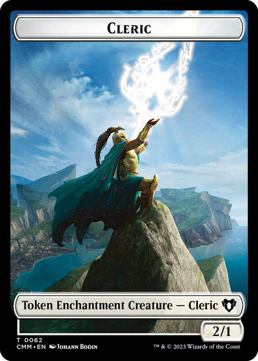 Cleric // Cat Beast Double-Sided Token [Commander Masters] 62 // 61