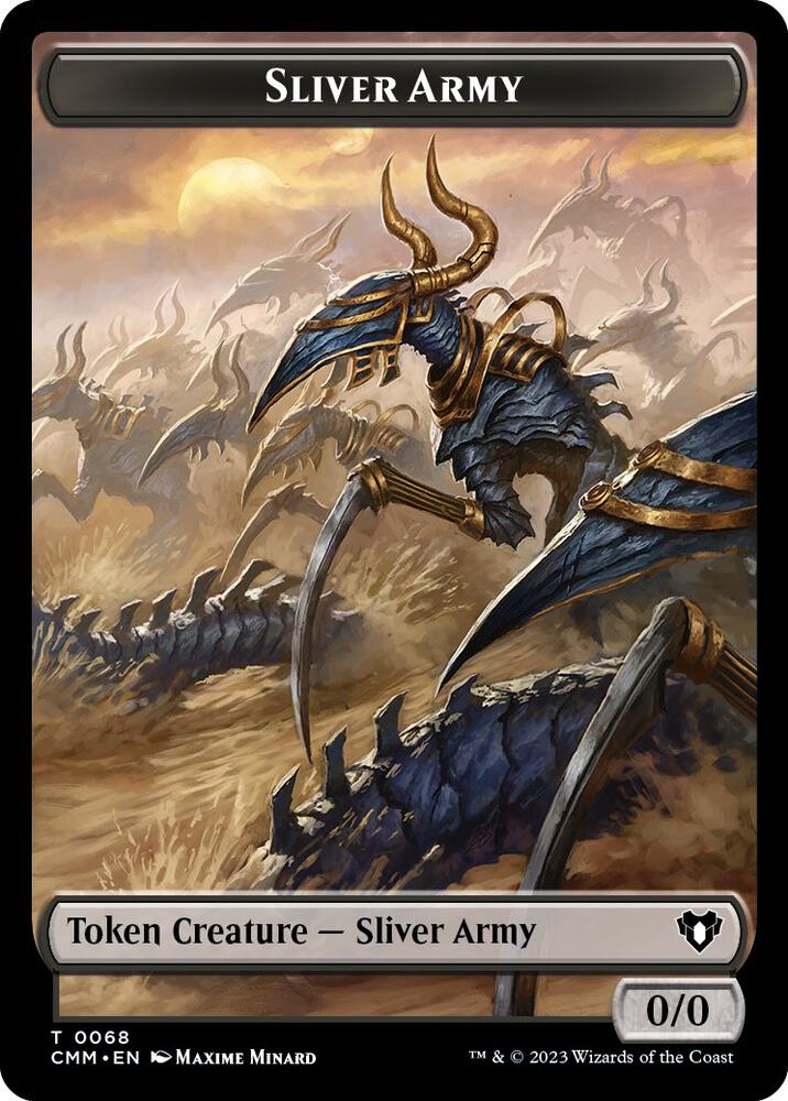 Sliver Army // Sliver Double-Sided Token [Commander Masters] 68 // 57