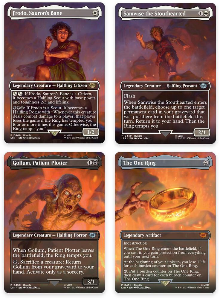Mount Doom Scene [Set of 4] [Universes Beyond: The Lord of the Rings: Tales of Middle-earth] 448-451