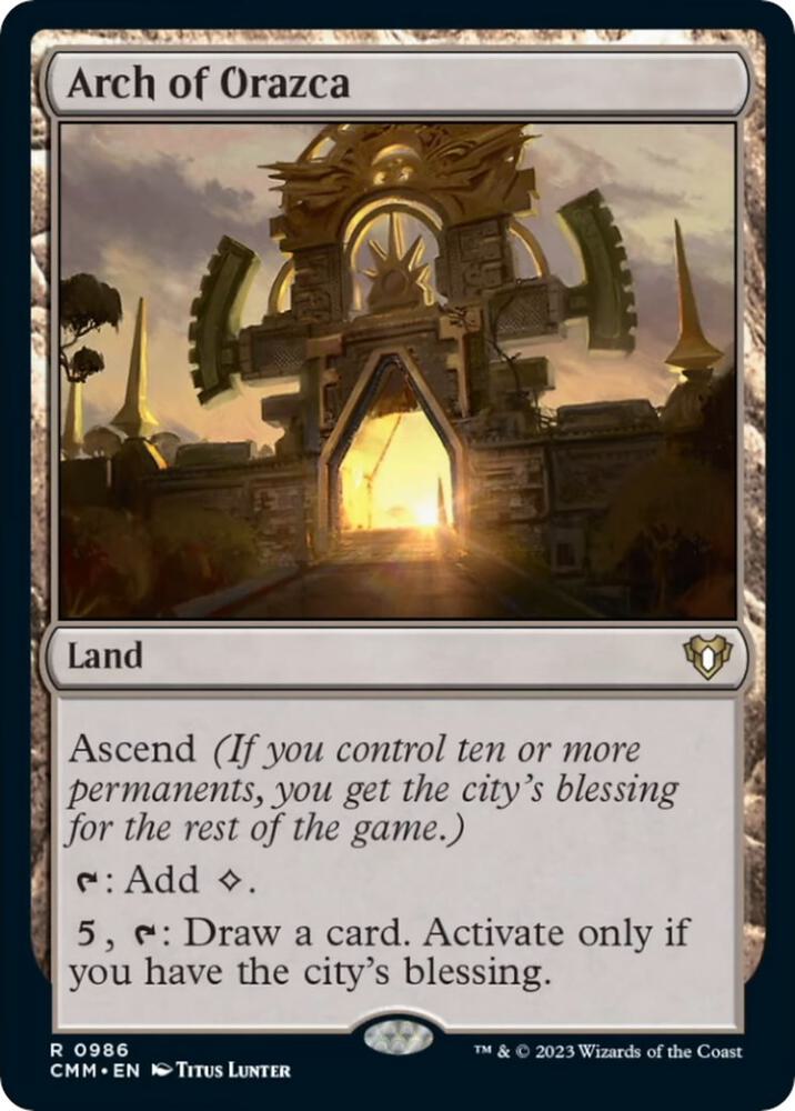 Arch of Orazca [Commander Masters] 986