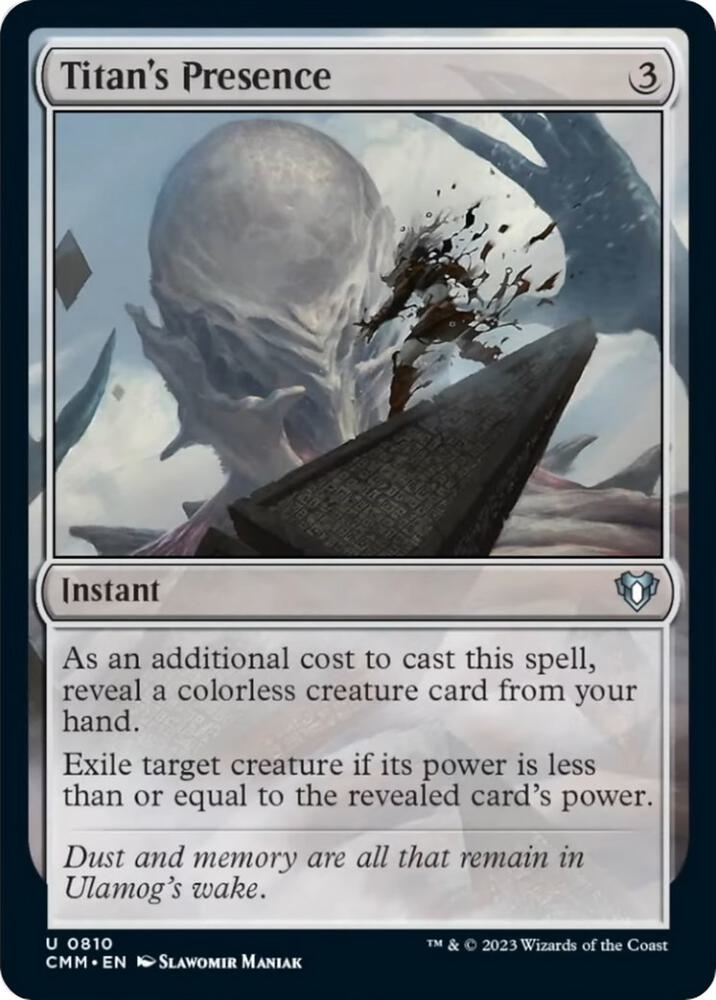 Titan's Presence [Commander Masters] 810