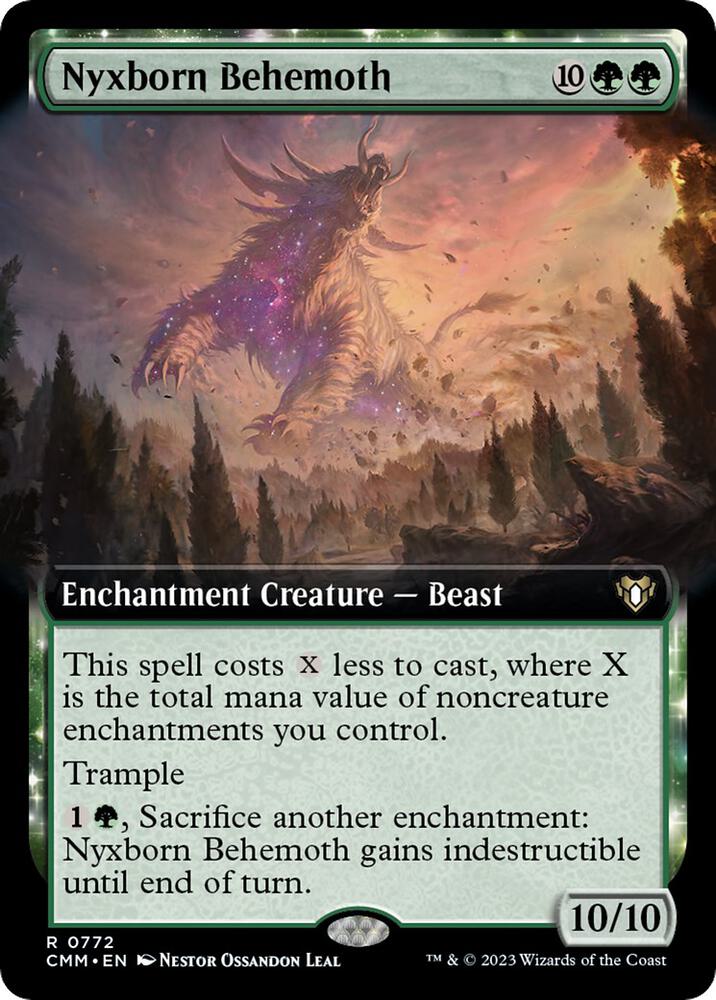 Nyxborn Behemoth (Extended Art) [Commander Masters] 772