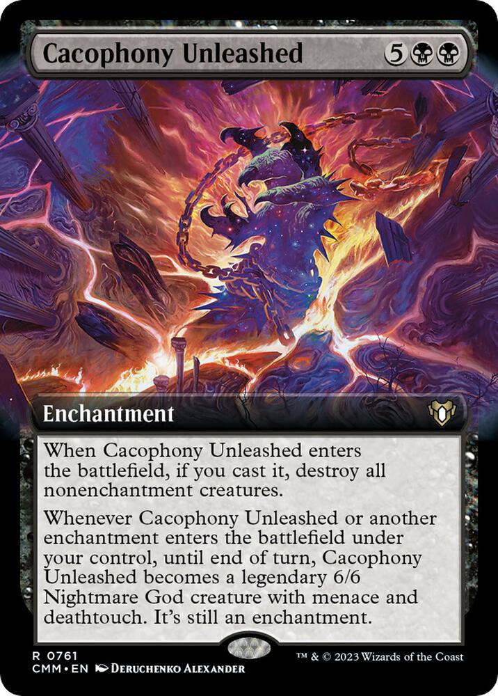 Cacophony Unleashed (Extended Art) [Commander Masters] 761