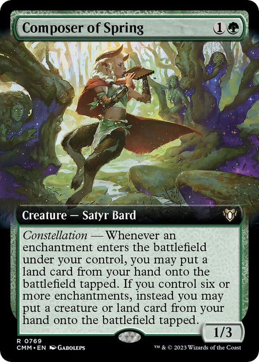 Composer of Spring (Extended Art) [Commander Masters] 769