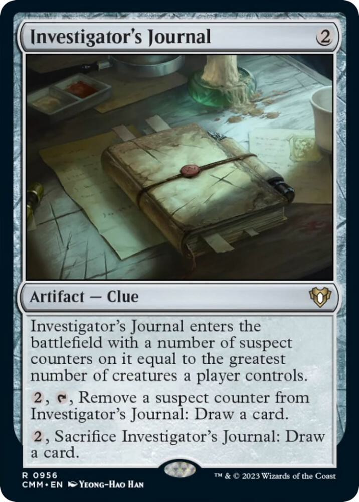 Investigator's Journal [Commander Masters] 956