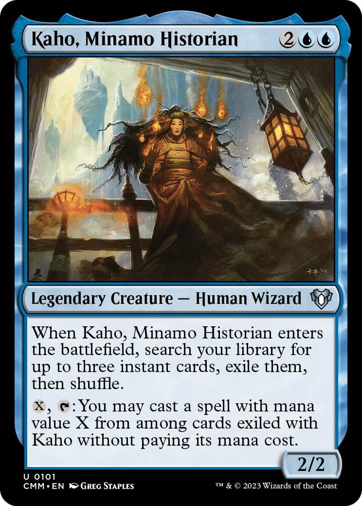 Kaho, Minamo Historian [Commander Masters] 101