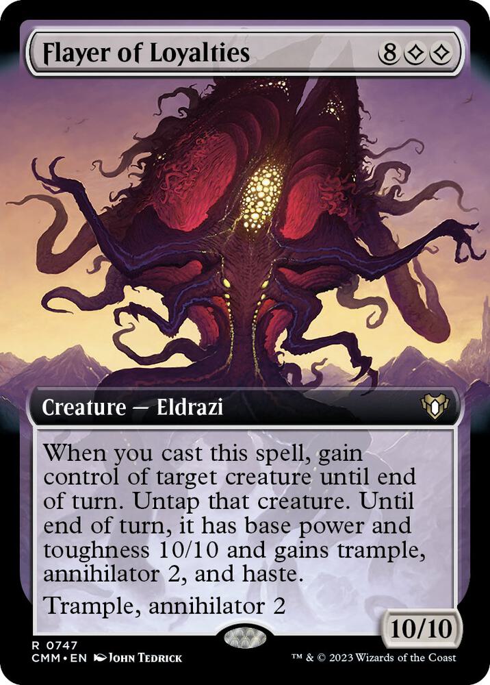 Flayer of Loyalties (Extended Art) [Commander Masters] 747
