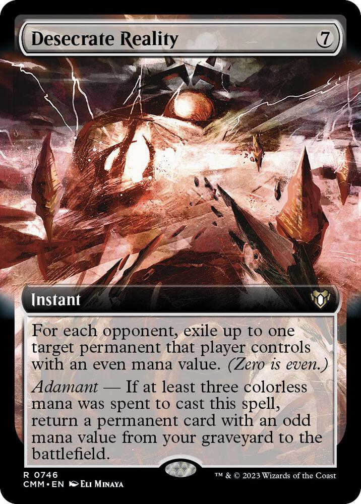 Desecrate Reality (Extended Art) [Commander Masters] 746