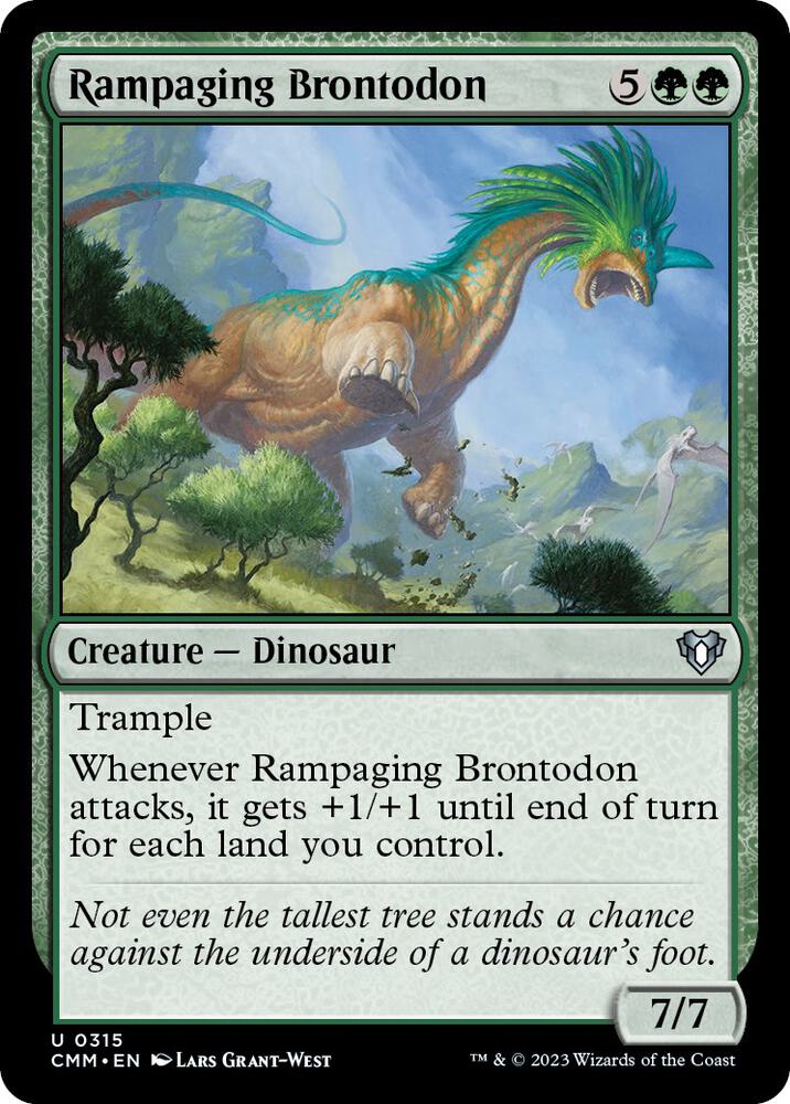 Rampaging Brontodon [Commander Masters] 315