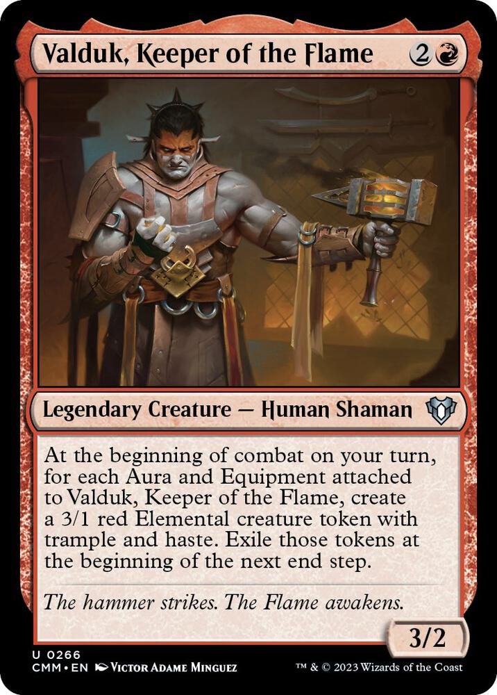 Valduk, Keeper of the Flame [Commander Masters] 266