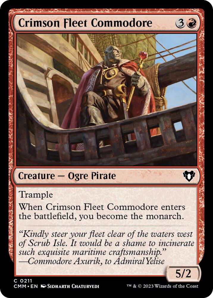 Crimson Fleet Commodore [Commander Masters] 211