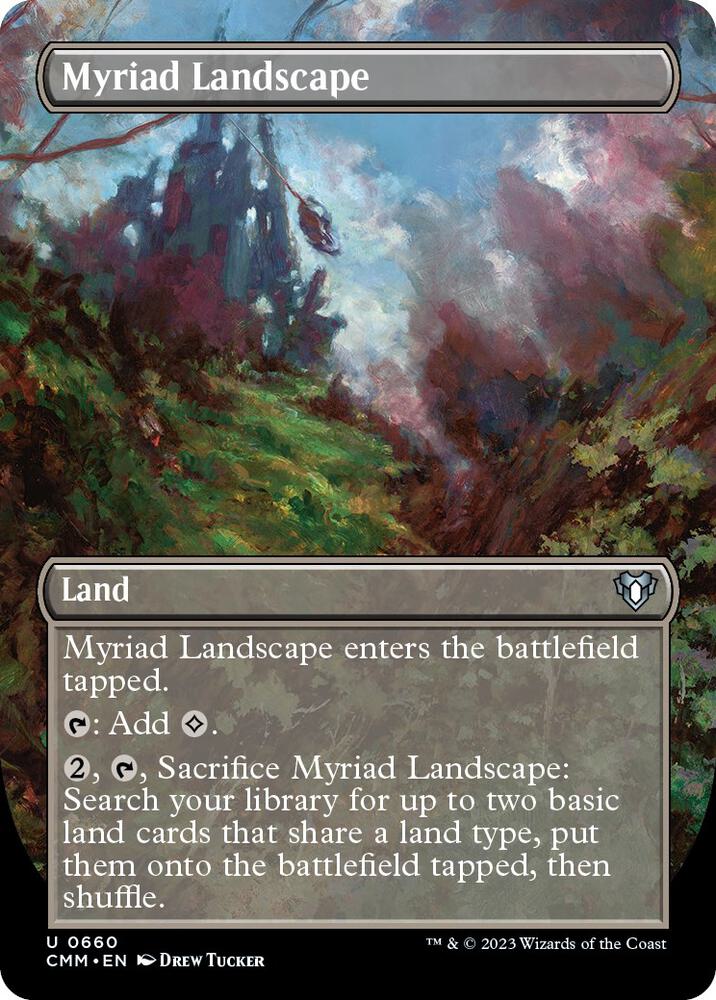 Myriad Landscape (Borderless) [Commander Masters] 660