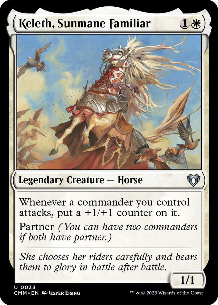 Keleth, Sunmane Familiar [Commander Masters] 33