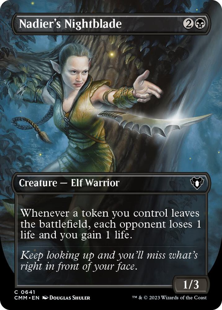 Nadier's Nightblade (Borderless) [Commander Masters] 641