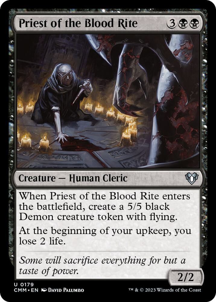 Priest of the Blood Rite [Commander Masters] 179