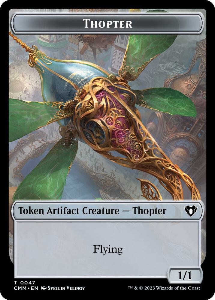 Thopter // Construct (0041) Double-Sided Token [Commander Masters] 47 // 41