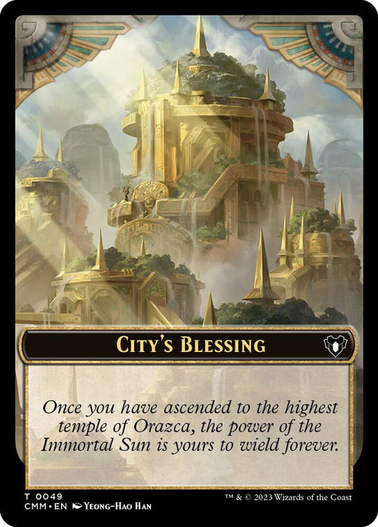 City's Blessing // Construct (0041) Double-Sided Token [Commander Masters] 49 // 41