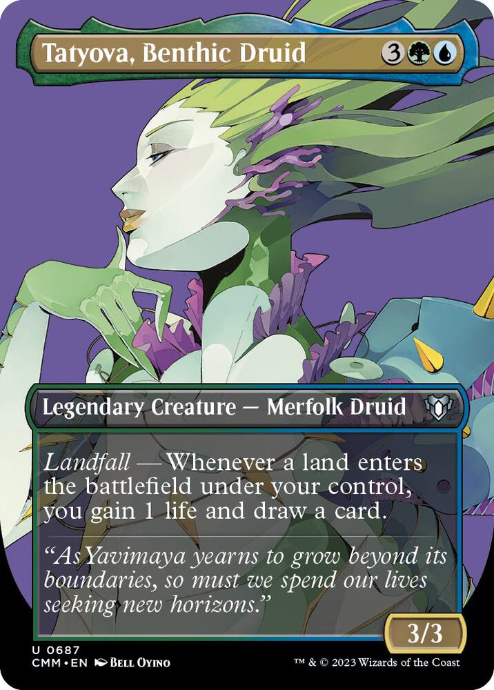 Tatyova, Benthic Druid (Borderless) [Commander Masters] 687