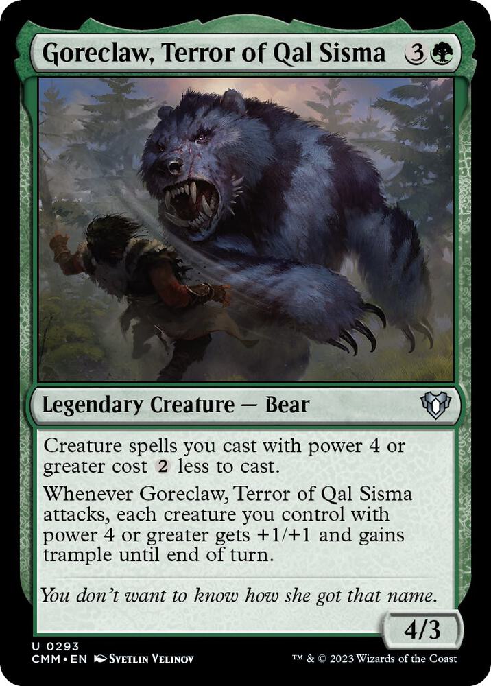 Goreclaw, Terror of Qal Sisma [Commander Masters] 293