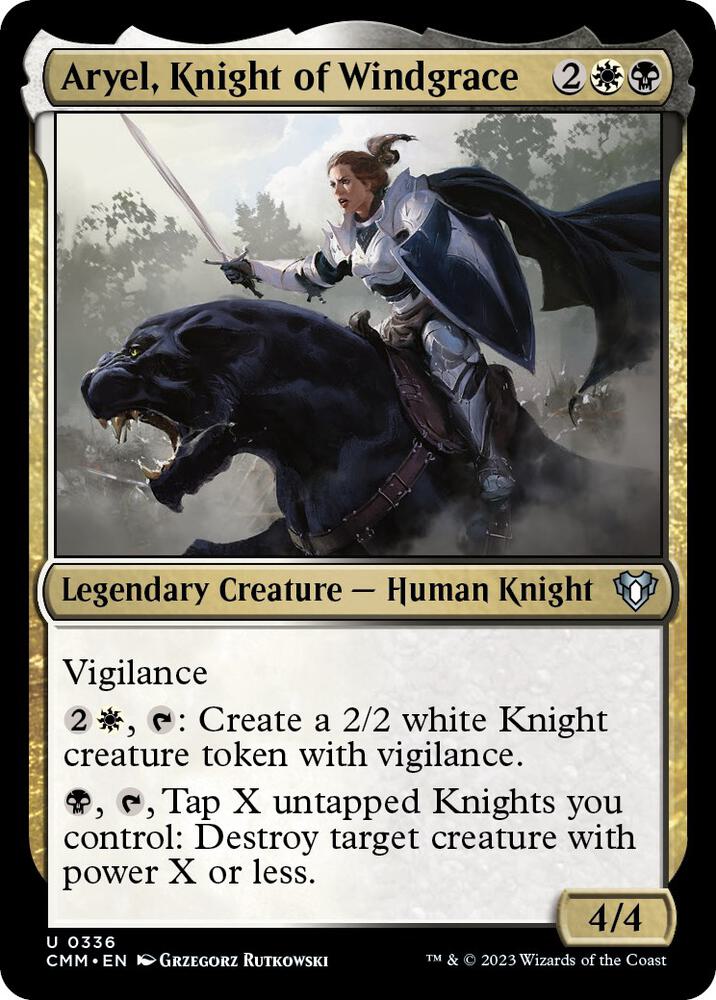 Aryel, Knight of Windgrace [Commander Masters] 336