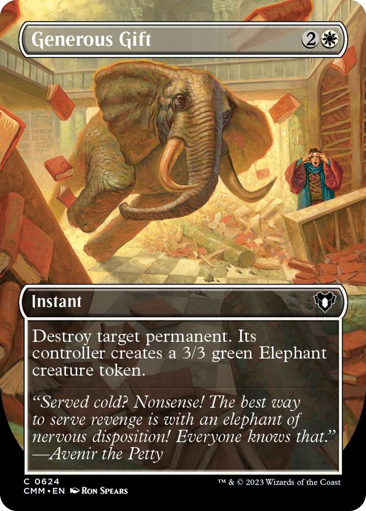 Generous Gift (Borderless) [Commander Masters] 624