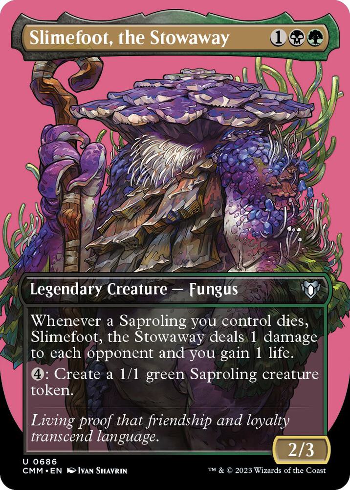 Slimefoot, the Stowaway (Borderless) [Commander Masters] 686