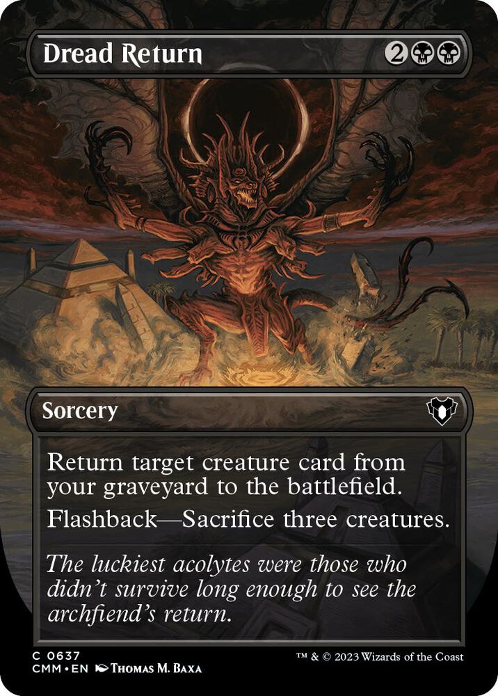Dread Return (Borderless) [Commander Masters] 637