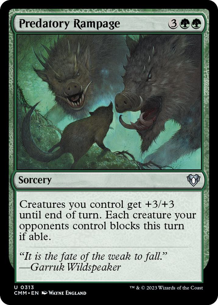 Predatory Rampage [Commander Masters] 313