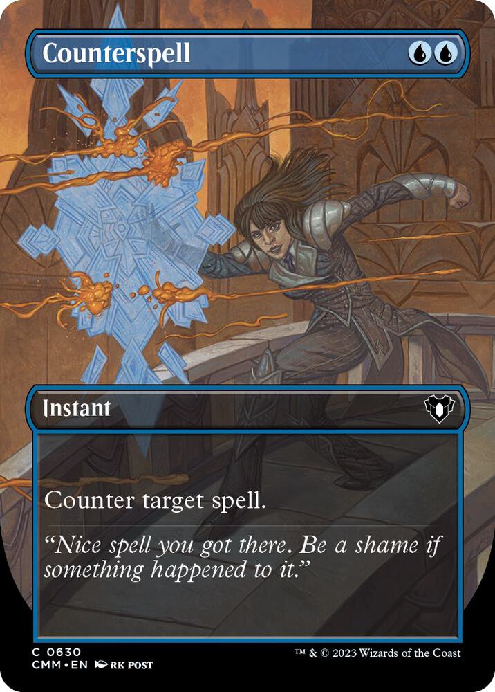 Counterspell (Borderless) [Commander Masters] 630